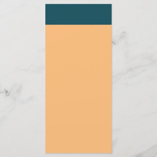 Nautical Anchor - Coral Blue - Beach Weddenschap Menu (Achterkant)