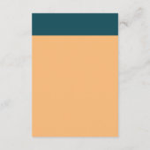 Nautical Anchor - Coral Blue - Wedding Detail Informatiekaartje (Achterkant)