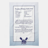 Nautical Anchor Creëer je eigen Recipe keepomwille Theedoek (Verticaal)