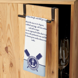 Nautical Anchor Creëer je eigen Recipe keepomwille Theedoek