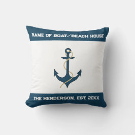 Nautical Anchor Custom Throw Pillow Kussen