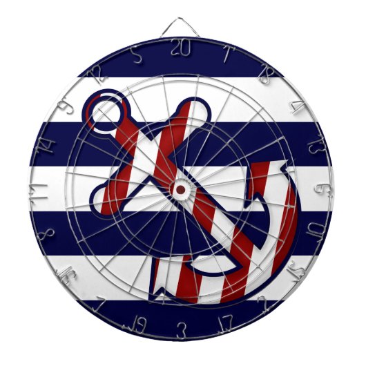 Nautical Anchor Dart Board Dartbord (Voorkant)