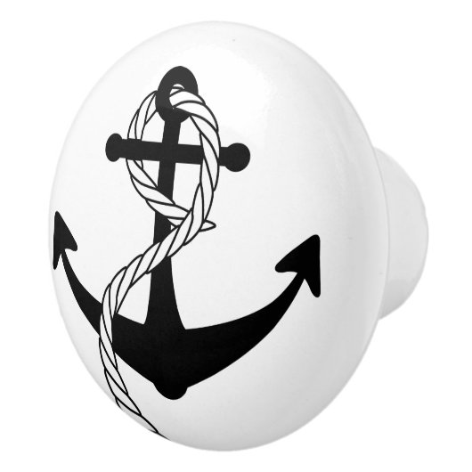 Nautical anchor Deb Lawer Keramische Knop (Rechts)