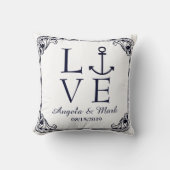 Nautical Anchor  Decor Love Personalized Kussen (Voorkant)