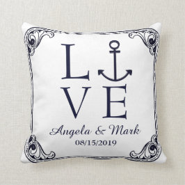 Nautical Anchor  Decor Love Personalized Kussen