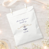 Nautical Anchor Elegant Classy Party Favor Bags Bedankzakje (Geknipt)