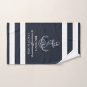 Nautical Anchor Familienaam Beach Lake House Bad Handdoek (Handdoek)