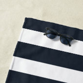 Nautical Anchor Familienaam Beach Lake House Strandlaken (In situ)