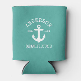 Nautical Anchor Family Beach House Blikjeskoeler