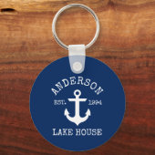Nautical Anchor Family Lake House Sleutelhanger (Voorkant)