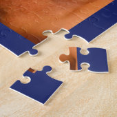 Nautical Anchor Family Photo Collage Blue Lijst Legpuzzel (Zijkant)