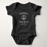 Nautical Anchor Family Reunion Black & White