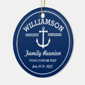 Nautical Anchor Family Reunion Trip Crueach Keramisch Ornament (Links)