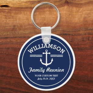Nautical Anchor Family Reunion Trip Crueach Sleutelhanger