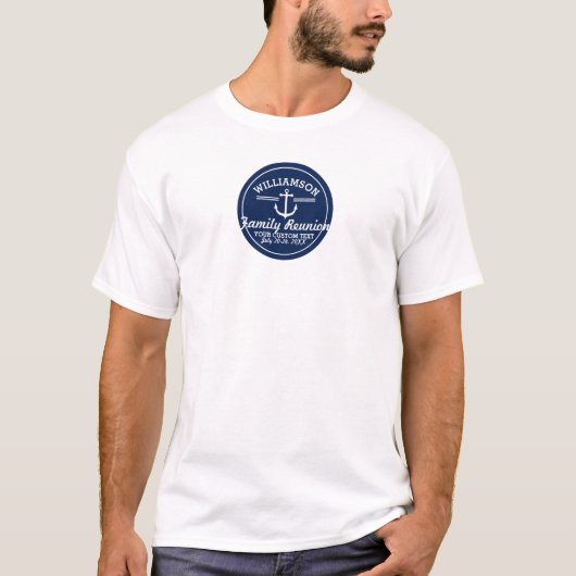 Nautical Anchor Family Reunion Trip Crueach T-shirt (Voorkant)