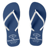 Nautical Anchor Family Reunion Trip Crueach Teenslippers (Voetbed)