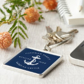 Nautical Anchor Family Trip Custom Sleutelhanger (Zijkant)