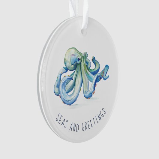 Nautical Anchor First Gehuwd met kerstversiering Ornament (voorkant)