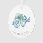 Nautical Anchor First Gehuwd met kerstversiering Ornament (voorkant)