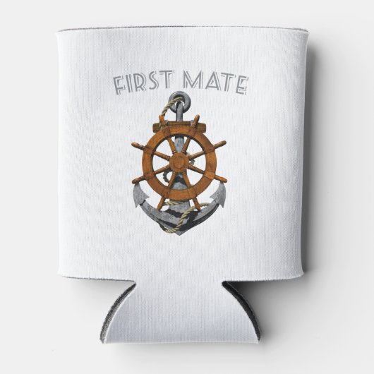 Nautical Anchor First Mate Blikjeskoeler (Voorkant)
