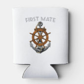 Nautical Anchor First Mate Blikjeskoeler (Achterkant)