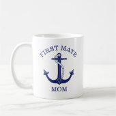 Nautical Anchor First Mate Ma Koffiemok (Links)