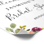 Nautical Anchor Floral Vrijgezellenfeest Welcome S Poster (Hoek)