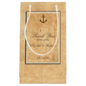 Nautical Anchor Framed  Paper Wedding Klein Cadeauzakje (Voorkant)