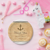 Nautical Anchor Framed  Paper Wedding Papieren Bordje (Feest)