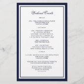 Nautical Anchor Greenery Wedding Welkomstroute (Achterkant)