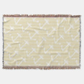 Nautical Anchor Grey and White Modern Pattern Deken (Voorkant)