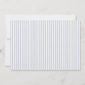 Nautical Anchor Grey Stripe Jubileum Uitnodiging (Achterkant)