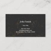 Nautical Anchor  Grunge Dark Visitekaartje (Achterkant)