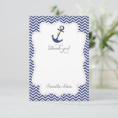 Nautical Anchor - Hartelijk dank Bedankkaart (Staand voorkant)