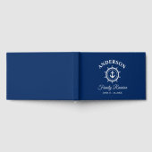Nautical Anchor Helm Family Reunion Blue Gastenboek (Volledig)