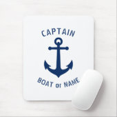 Nautical  Anchor Kapitein Boat of Name Navy Muismat (Met muis)