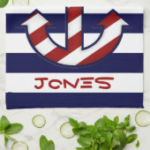 Nautical Anchor Kitchen Towel Theedoek (Gevouwen)