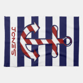Nautical Anchor Kitchen Towel Theedoek (Horizontaal)