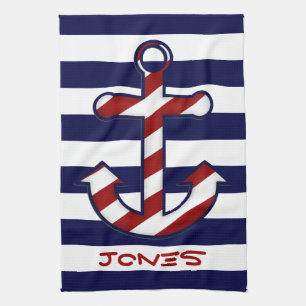 Nautical Anchor Kitchen Towel Theedoek