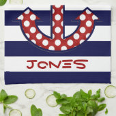 Nautical Anchor Kitchen Towel Theedoek (Gevouwen)