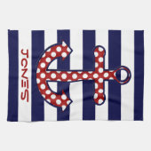 Nautical Anchor Kitchen Towel Theedoek (Horizontaal)