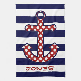 Nautical Anchor Kitchen Towel Theedoek
