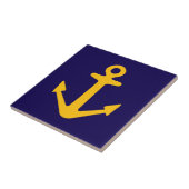 Nautical anchor logo Ceramic Tile Tegeltje (Zijkant)