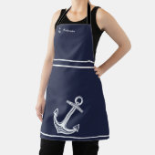 Nautical anchor marvy blue white monogram name ap schort (Insitu)