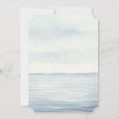 Nautical Anchor Monogram Waterverf Ocean Wedding Kaart (Achterkant)