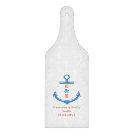 Nautical Anchor Monogrammed Paddle  Snijplank