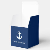 Nautical Anchor Navy Blue Bedankdoosjes (Geopend)