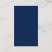 Nautical Anchor Navy Blue QR RSVP Informatiekaartje (Achterkant)