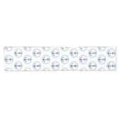 Nautical Anchor Navy Blue Table Runner Korte Tafelloper (Horizontaal)
