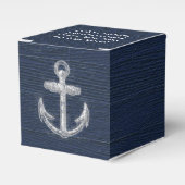  Nautical Anchor Navy Blue/White Bedankdoosjes (Voorkant Zijde)
